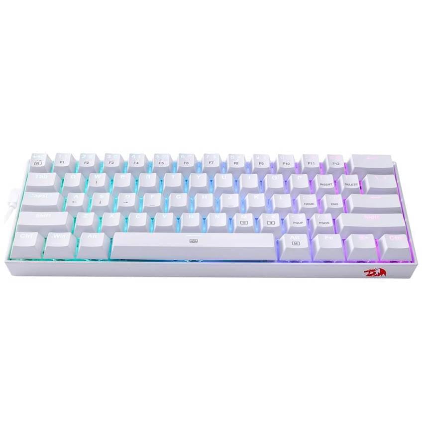 Teclado Mecanico Redragon Dragonborn Rgb Blanco Switch Brown